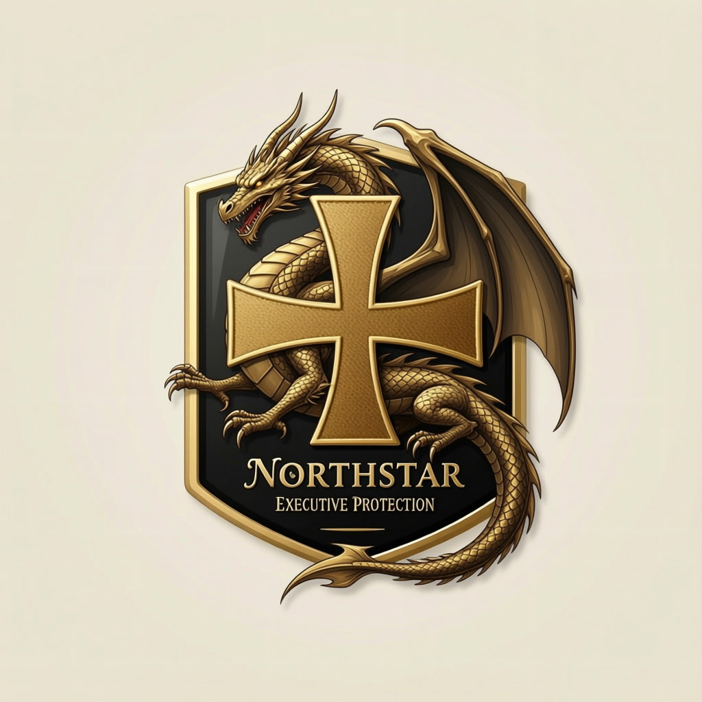 Northstar Executive Protection original dragon and cross crest